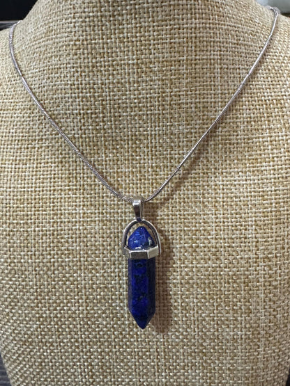 Dije con cadena Punta Lápiz Lazuli