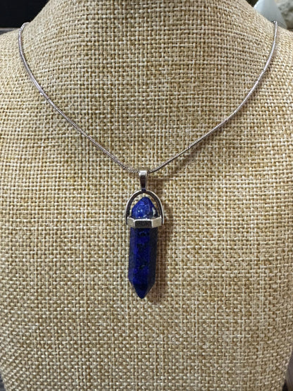 Dije con cadena Punta Lápiz Lazuli