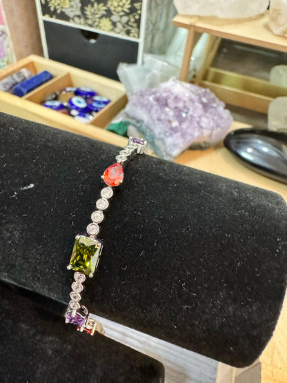 Pulsera Acero Inoxidable y Zirconia M14