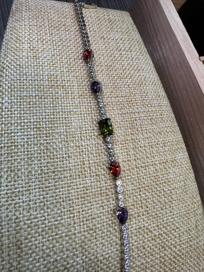 Pulsera Acero Inoxidable y Zirconia M14