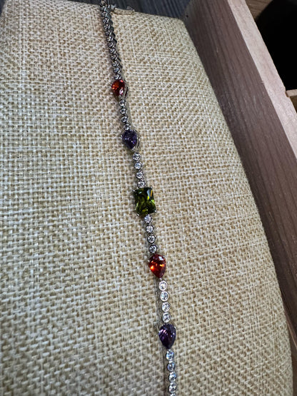 Pulsera Acero Inoxidable y Zirconia M14