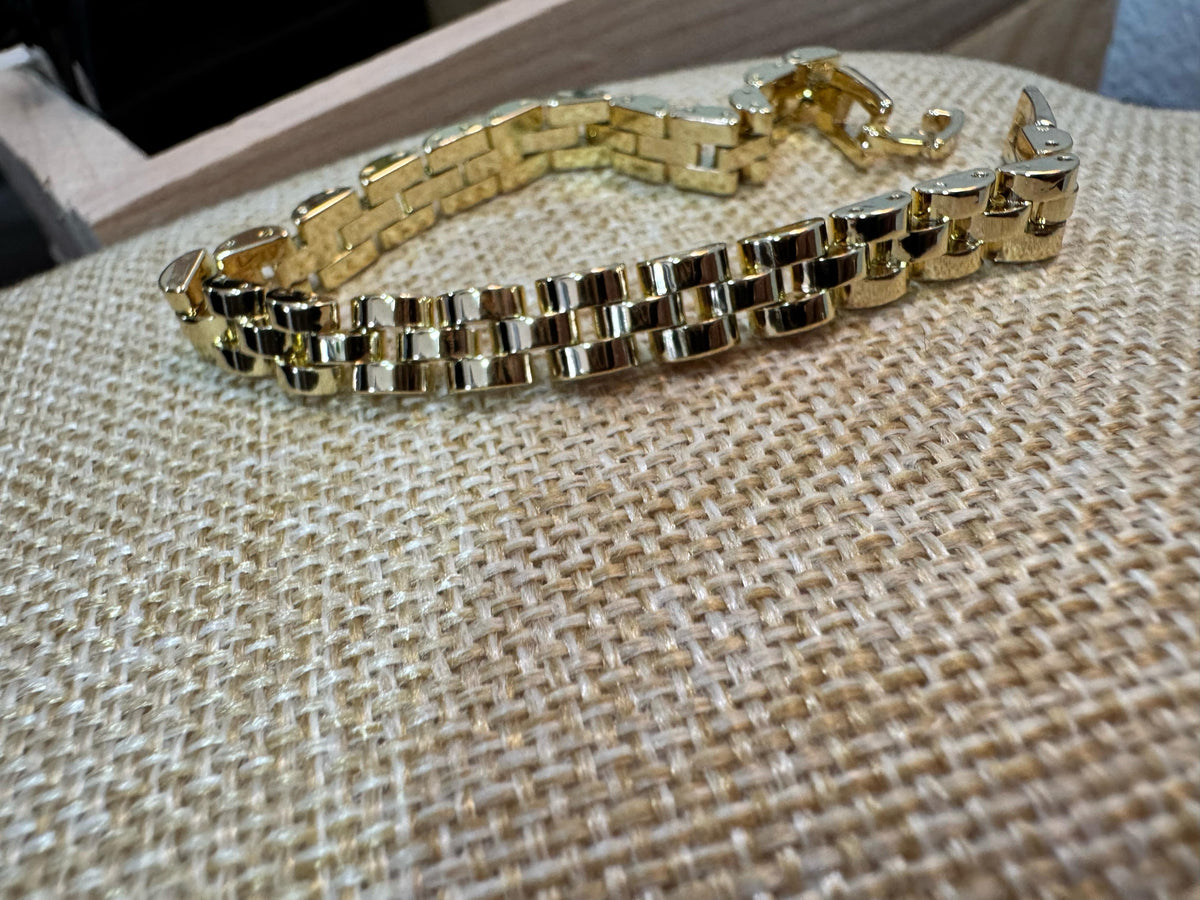 Pulsera Oro Laminado Tipo Rolex M11