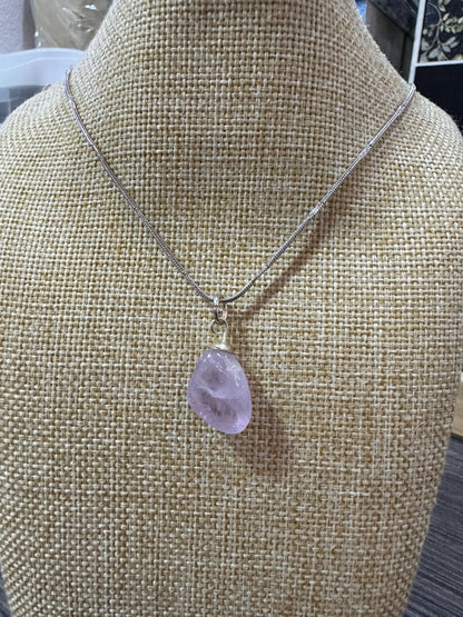Dije con cadena Cuarzo Amatista