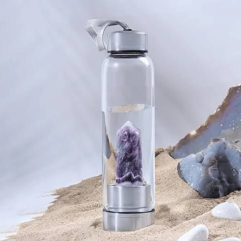 Termo Botella de Cuarzo Amatista